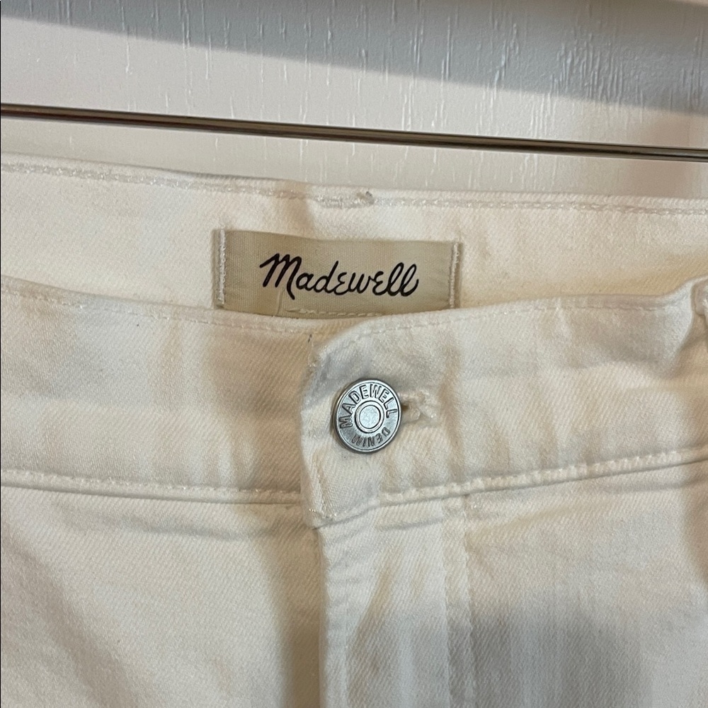 Madewell The Perfect Denim Wide-Leg Crop Jean varsity preppy tailgate football - Picture 2 of 3